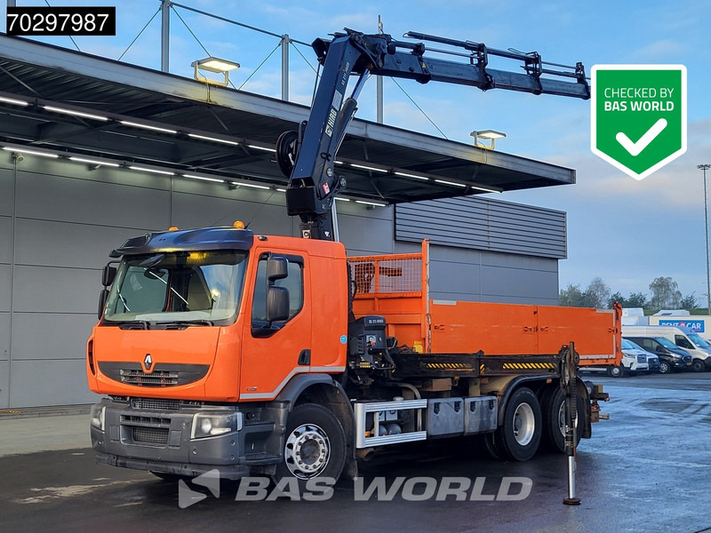 Renault Premium 430 Lander 6X4 HIAB 211 EP-4 Crane Kran 10m3Tipper Big-Axle Euro 5 - Billenőplatós teherautó, Darus autó: 1 kép. Renault Premium 430 Lander 6X4 HIAB 211 EP-4 Crane Kran 10m3Tipper Big-Axle Euro 5 - Billenőplatós teherautó, Darus autó: 1 kép.