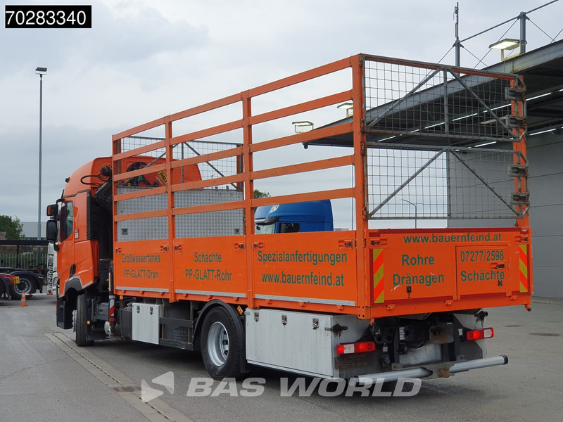 Renault T 380 4X2 Palfinger PK18002-EH Kran Crane Retarder Standklima Euro 6 - Platós teherautó, Darus autó: 3 kép. Renault T 380 4X2 Palfinger PK18002-EH Kran Crane Retarder Standklima Euro 6 - Platós teherautó, Darus autó: 3 kép.