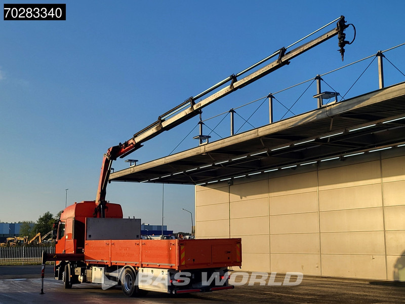 Renault T 380 4X2 Palfinger PK18002-EH Kran Crane Retarder Standklima Euro 6 - Platós teherautó, Darus autó: 2 kép. Renault T 380 4X2 Palfinger PK18002-EH Kran Crane Retarder Standklima Euro 6 - Platós teherautó, Darus autó: 2 kép.