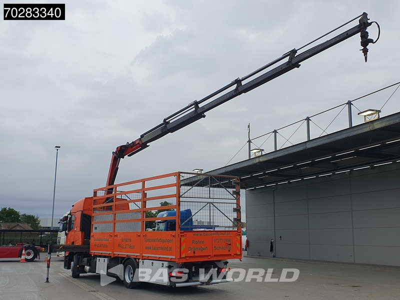Renault T 380 4X2 Palfinger PK18002-EH Kran Crane Retarder Standklima Euro 6 - Platós teherautó, Darus autó: 5 kép. Renault T 380 4X2 Palfinger PK18002-EH Kran Crane Retarder Standklima Euro 6 - Platós teherautó, Darus autó: 5 kép.