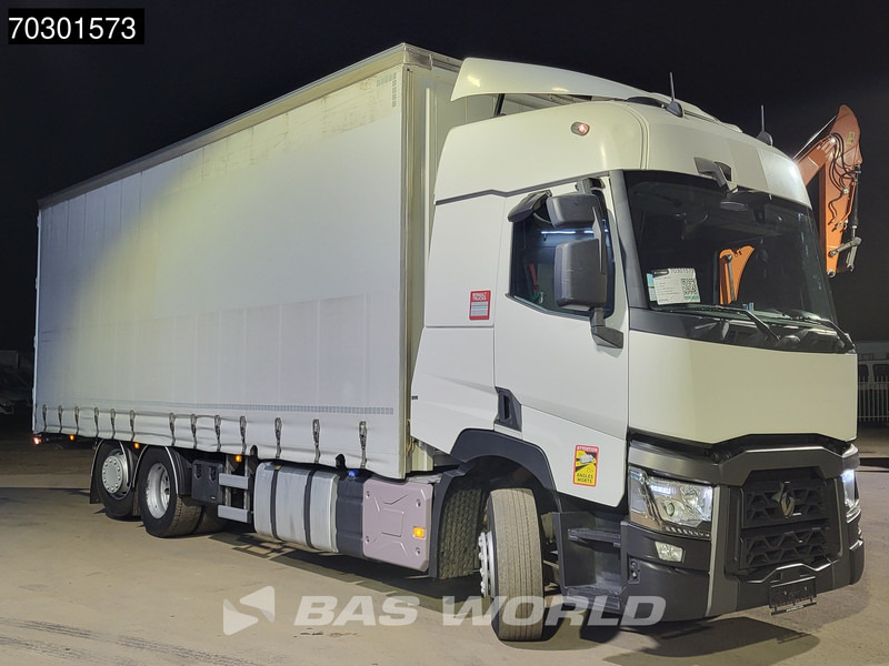 Renault T 480 6X2 Curtainsides Lift + steering axle Automatic Euro 6 - Ponyvás teherautó: 3 kép. Renault T 480 6X2 Curtainsides Lift + steering axle Automatic Euro 6 - Ponyvás teherautó: 3 kép.