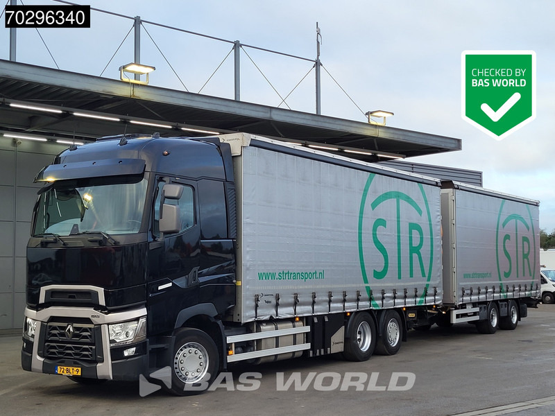 Renault T 480 6X2 NL-Truck combi Liftaxle 1500kg Ladebordwand Euro 6 - Ponyvás teherautó: 1 kép. Renault T 480 6X2 NL-Truck combi Liftaxle 1500kg Ladebordwand Euro 6 - Ponyvás teherautó: 1 kép.