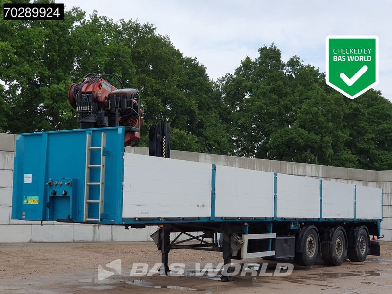 SCHROEDER WIESMOOR S12/27P2-13,2KR 2 steal wheels Liftachse 2 x Lenkachse - Platós félpótkocsi: 1 kép. SCHROEDER WIESMOOR S12/27P2-13,2KR 2 steal wheels Liftachse 2 x Lenkachse - Platós félpótkocsi: 1 kép.