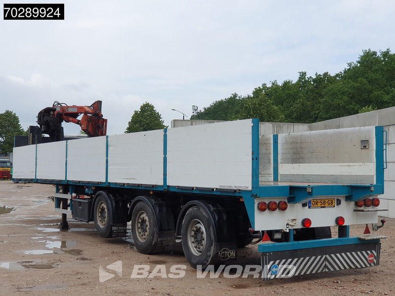 SCHROEDER WIESMOOR S12/27P2-13,2KR 2 steal wheels Liftachse 2 x Lenkachse - Platós félpótkocsi: 2 kép. SCHROEDER WIESMOOR S12/27P2-13,2KR 2 steal wheels Liftachse 2 x Lenkachse - Platós félpótkocsi: 2 kép.