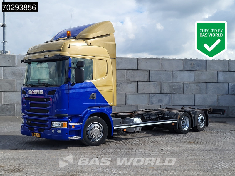 Scania G410 6X2 NL-Truck BDF Retarder Lift-steering axle Hydraulic ACC Euro 6 - Cserefelépítményes teherautó: 1 kép. Scania G410 6X2 NL-Truck BDF Retarder Lift-steering axle Hydraulic ACC Euro 6 - Cserefelépítményes teherautó: 1 kép.
