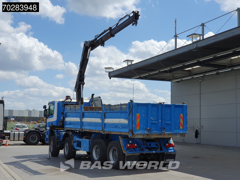 Scania G420 8X4 15m3 tipper Hiab 144 Crane Steelsuspension Manual Big-Axle Euro 3 - Billenőplatós teherautó, Darus autó: 2 kép. Scania G420 8X4 15m3 tipper Hiab 144 Crane Steelsuspension Manual Big-Axle Euro 3 - Billenőplatós teherautó, Darus autó: 2 kép.