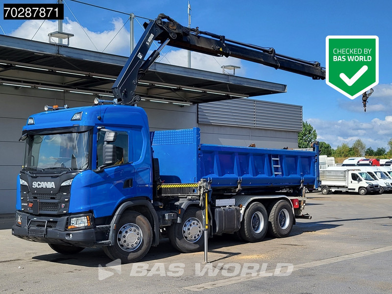 Scania G500 8X4 Hiab X-HIDUO 228 E-3 Crane Retarder Big-Axle Josset Menguy Tipper 14m3 Euro 6 - Billenőplatós teherautó, Darus autó: 1 kép. Scania G500 8X4 Hiab X-HIDUO 228 E-3 Crane Retarder Big-Axle Josset Menguy Tipper 14m3 Euro 6 - Billenőplatós teherautó, Darus autó: 1 kép.