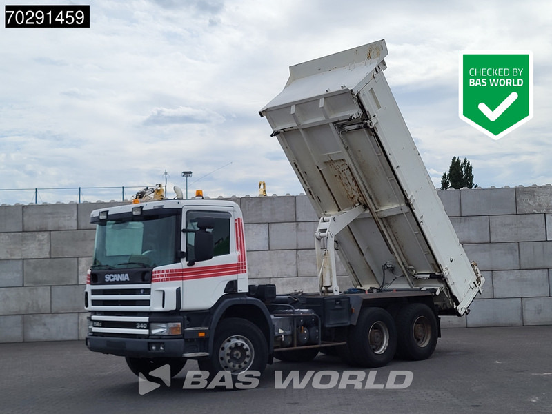 Scania P340 6X4 2 side11m3 Bennes Tipper Big-Axle Steelsuspension Manual Euro 3 - Billenőplatós teherautó: 1 kép. Scania P340 6X4 2 side11m3 Bennes Tipper Big-Axle Steelsuspension Manual Euro 3 - Billenőplatós teherautó: 1 kép.