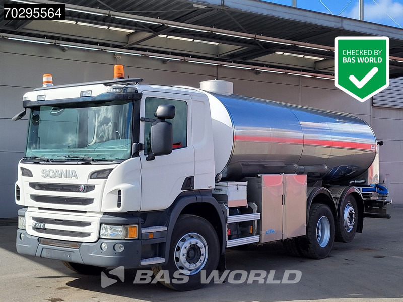 Scania P410 P 6X2 Tanker truck Automatic Retarder Lift+Steering axle Euro 6 - Tartályos teherautó: 1 kép. Scania P410 P 6X2 Tanker truck Automatic Retarder Lift+Steering axle Euro 6 - Tartályos teherautó: 1 kép.