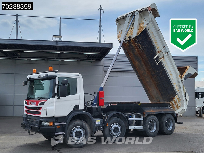Scania P410 P 8X4 Retarder Steel Suspension Manual Big-Axle Euro 6 - Billenőplatós teherautó: 1 kép. Scania P410 P 8X4 Retarder Steel Suspension Manual Big-Axle Euro 6 - Billenőplatós teherautó: 1 kép.