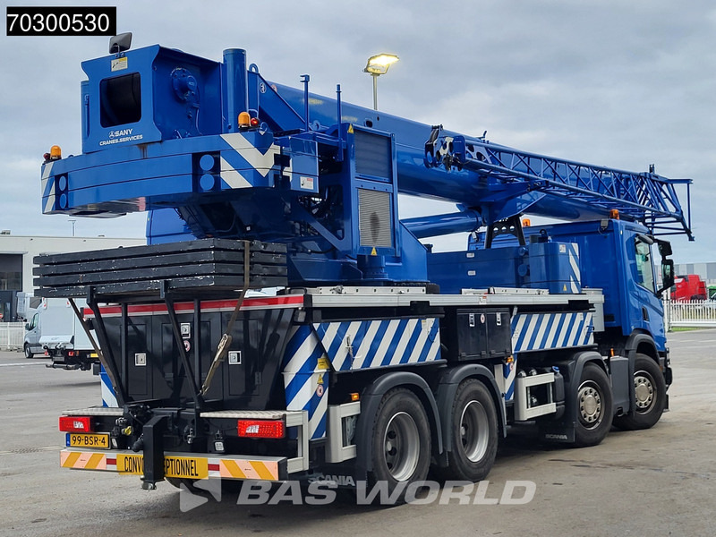 Scania P450 P 8X4 Palfinger/SANY SPC500E Telescopic Crane Retarder Navi Automatic Euro 6 - Darus autó: 5 kép. Scania P450 P 8X4 Palfinger/SANY SPC500E Telescopic Crane Retarder Navi Automatic Euro 6 - Darus autó: 5 kép.
