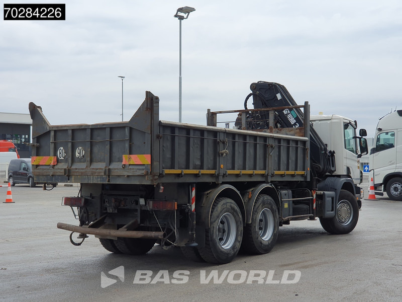 Billenőplatós teherautó, Darus autó Scania P94 6X4 Hiab 330-4 Kran Crane 9m3 tipper Manual Steelsuspension Euro 3: 13 kép.