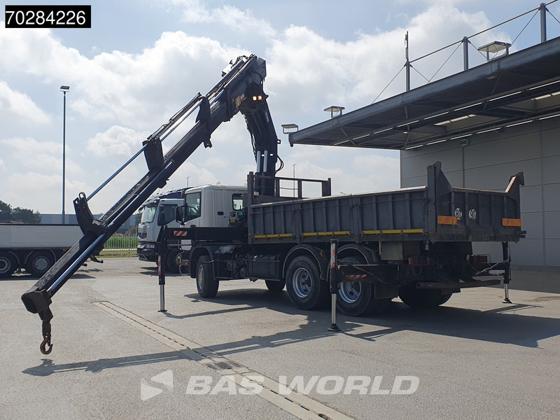 Billenőplatós teherautó, Darus autó Scania P94 6X4 Hiab 330-4 Kran Crane 9m3 tipper Manual Steelsuspension Euro 3: 6 kép.