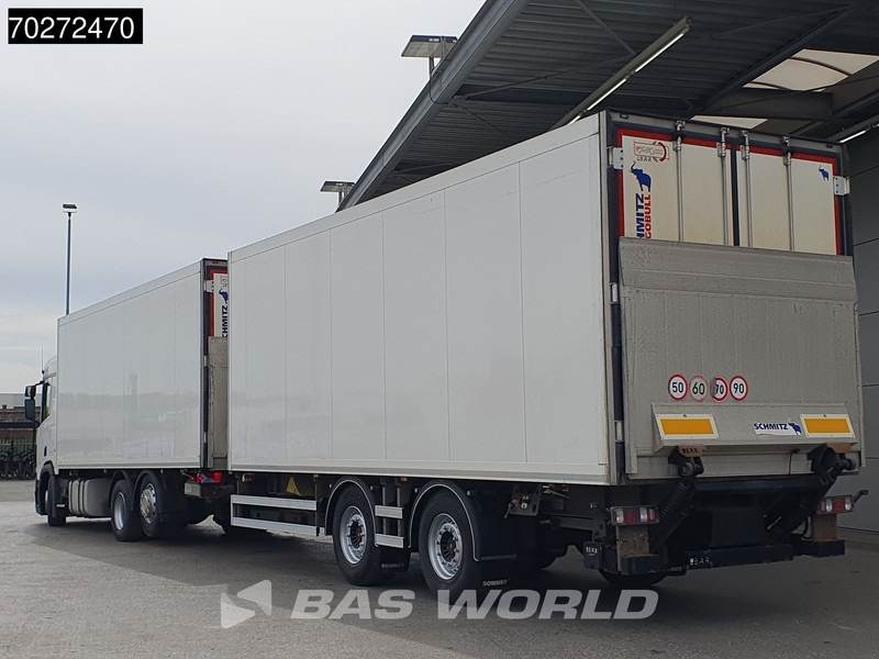 Scania R410 6X2 Carrier Supra 1250 Multi temp Retarder Ladebordwand Liftachse Euro 6 - Hűtős teherautó: 2 kép. Scania R410 6X2 Carrier Supra 1250 Multi temp Retarder Ladebordwand Liftachse Euro 6 - Hűtős teherautó: 2 kép.