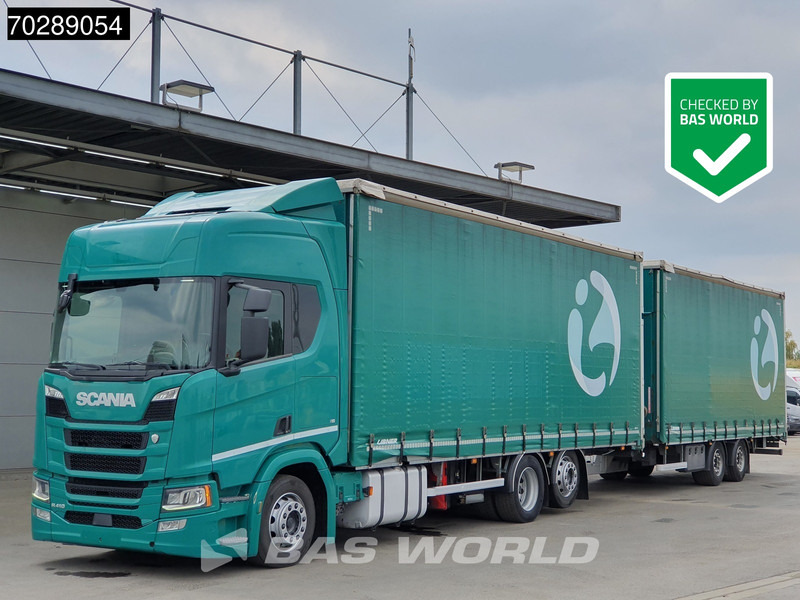 Scania R410 6X2 Combi Retarder Standklima lifting roof ACC LED Euro 6 - Ponyvás teherautó: 1 kép. Scania R410 6X2 Combi Retarder Standklima lifting roof ACC LED Euro 6 - Ponyvás teherautó: 1 kép.