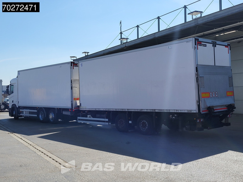 Scania R410 6X2 Lamberet Carrier Supra 1250 Mt Retarder Ladebordwand ACC Euro 6 - Hűtős teherautó: 2 kép. Scania R410 6X2 Lamberet Carrier Supra 1250 Mt Retarder Ladebordwand ACC Euro 6 - Hűtős teherautó: 2 kép.