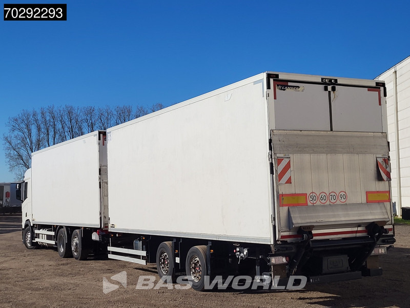 Scania R410 6X2 Lamberet Carrier Supra 1250 Mt Retarder Ladebordwand Euro 6 - Hűtős teherautó: 2 kép. Scania R410 6X2 Lamberet Carrier Supra 1250 Mt Retarder Ladebordwand Euro 6 - Hűtős teherautó: 2 kép.