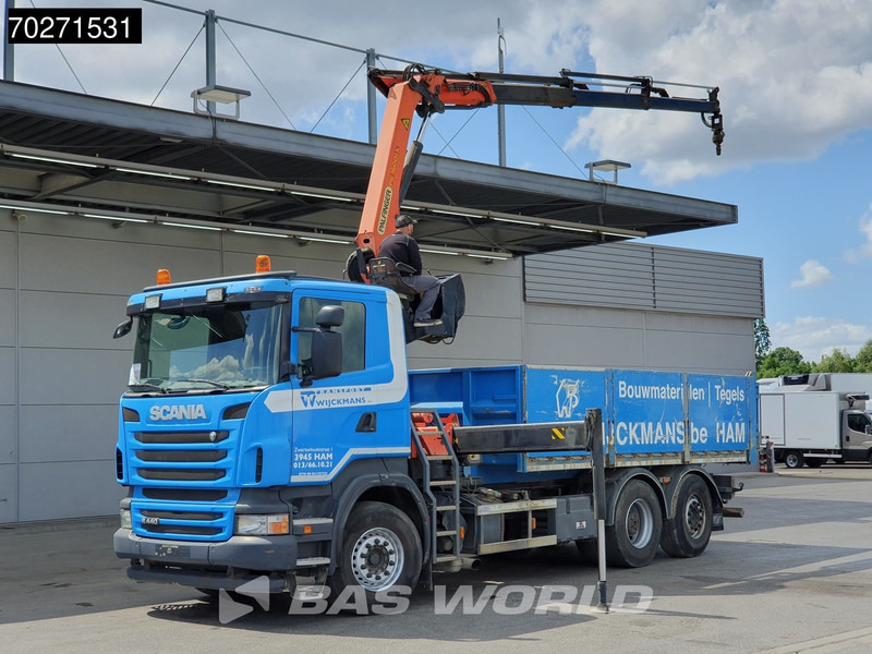 Scania R440 6X2 Palfinger PK16001 Crane Kran Lift+Lenkachse Euro 5 - Platós teherautó, Darus autó: 1 kép. Scania R440 6X2 Palfinger PK16001 Crane Kran Lift+Lenkachse Euro 5 - Platós teherautó, Darus autó: 1 kép.