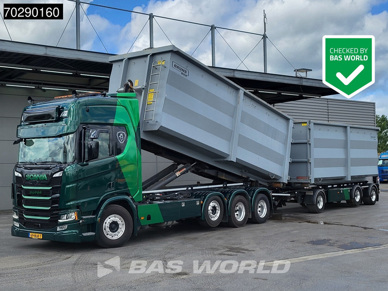 Scania R500 8X2 NL-Truck VDL SK-25-6600 Hooklift Retarder 2xTanks Navi ACC Euro 6 - Horgos rakodó teherautó: 1 kép. Scania R500 8X2 NL-Truck VDL SK-25-6600 Hooklift Retarder 2xTanks Navi ACC Euro 6 - Horgos rakodó teherautó: 1 kép.
