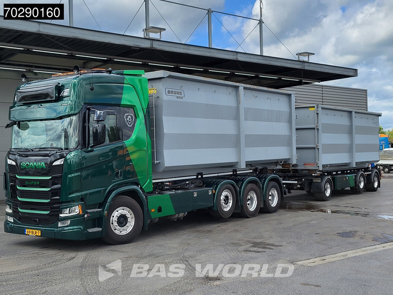 Scania R500 8X2 NL-Truck VDL SK-25-6600 Hooklift Retarder 2xTanks Navi ACC Euro 6 - Horgos rakodó teherautó: 5 kép. Scania R500 8X2 NL-Truck VDL SK-25-6600 Hooklift Retarder 2xTanks Navi ACC Euro 6 - Horgos rakodó teherautó: 5 kép.