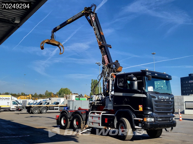 Scania R580 6X4 Holz Kran Diebolt D28 Full-Steel - Rönkszállító teherautó, Darus autó: 3 kép. Scania R580 6X4 Holz Kran Diebolt D28 Full-Steel - Rönkszállító teherautó, Darus autó: 3 kép.