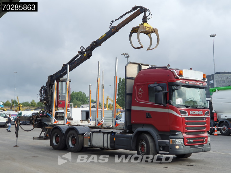 Scania R730 R 6X4 HIAB F108S 79 Crane Retarder Xenon BigAxle Loglift Automatic ACC Euro 6 - Rönkszállító teherautó, Darus autó: 3 kép. Scania R730 R 6X4 HIAB F108S 79 Crane Retarder Xenon BigAxle Loglift Automatic ACC Euro 6 - Rönkszállító teherautó, Darus autó: 3 kép.