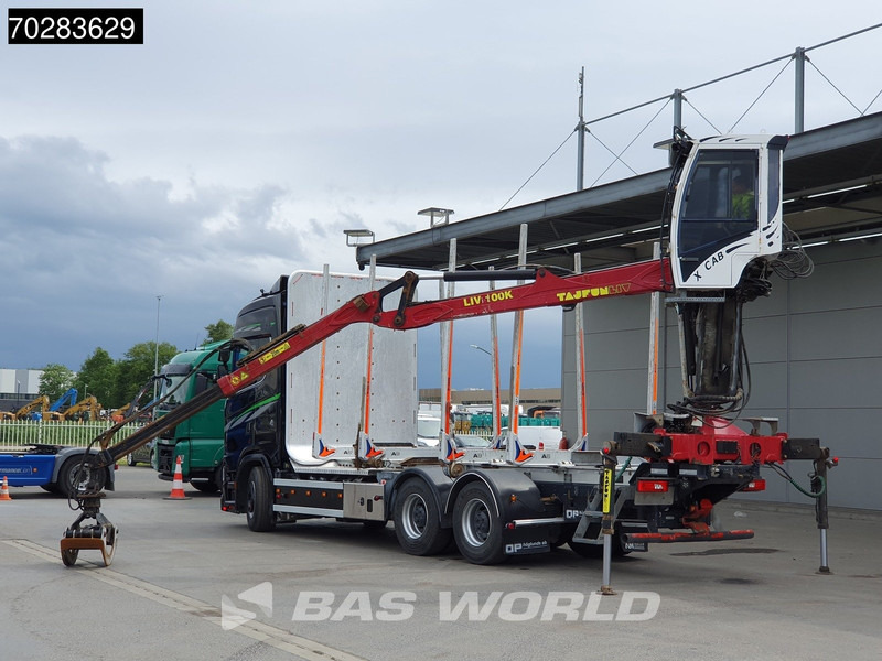 Scania S650 S 6X4 Tajfun LIV100K Kran Holztransport Retarder 3-Pedals Euro 6 - Rönkszállító teherautó, Darus autó: 5 kép. Scania S650 S 6X4 Tajfun LIV100K Kran Holztransport Retarder 3-Pedals Euro 6 - Rönkszállító teherautó, Darus autó: 5 kép.