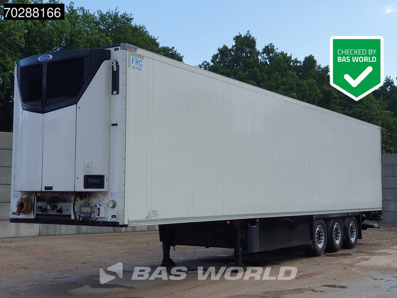 Schmitz Cargobull Carrier 3 axles Doppelverdampfer Tailgate Blumenbreit Palettenkasten LBW - Félpótkocsi hűtős: 1 kép. Schmitz Cargobull Carrier 3 axles Doppelverdampfer Tailgate Blumenbreit Palettenkasten LBW - Félpótkocsi hűtős: 1 kép.