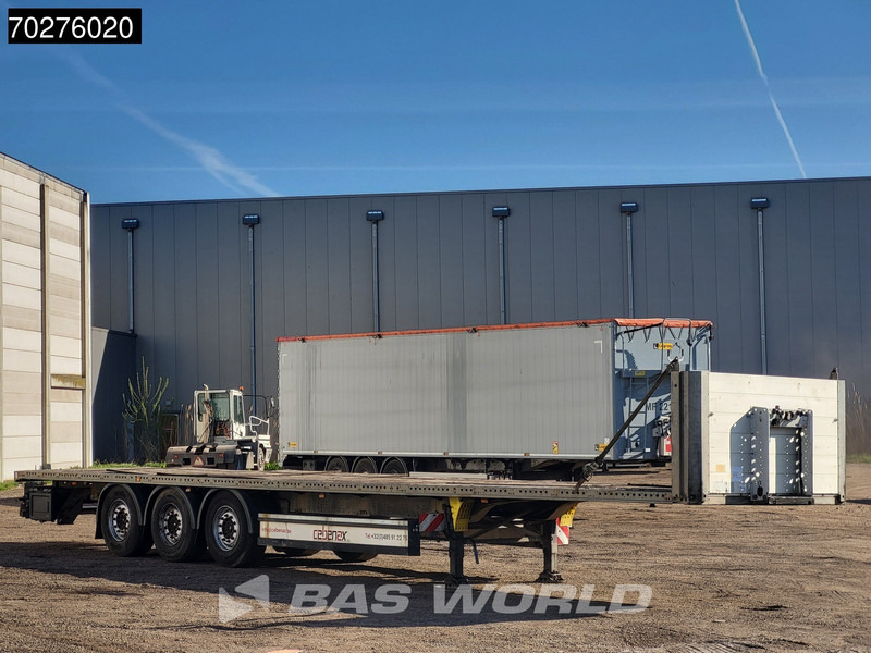 Schmitz Cargobull SCB*S3T 3 axles Liftachse - Platós félpótkocsi: 3 kép. Schmitz Cargobull SCB*S3T 3 axles Liftachse - Platós félpótkocsi: 3 kép.