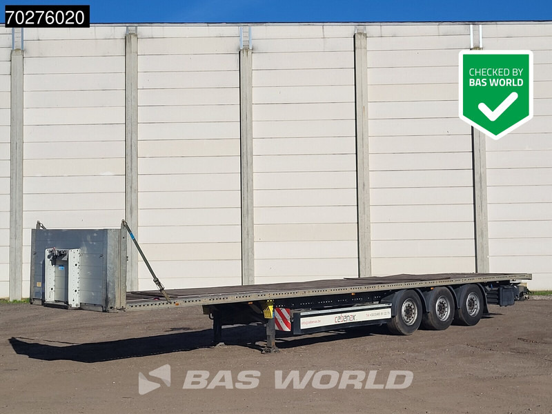Schmitz Cargobull SCB*S3T 3 axles Liftachse - Platós félpótkocsi: 1 kép. Schmitz Cargobull SCB*S3T 3 axles Liftachse - Platós félpótkocsi: 1 kép.