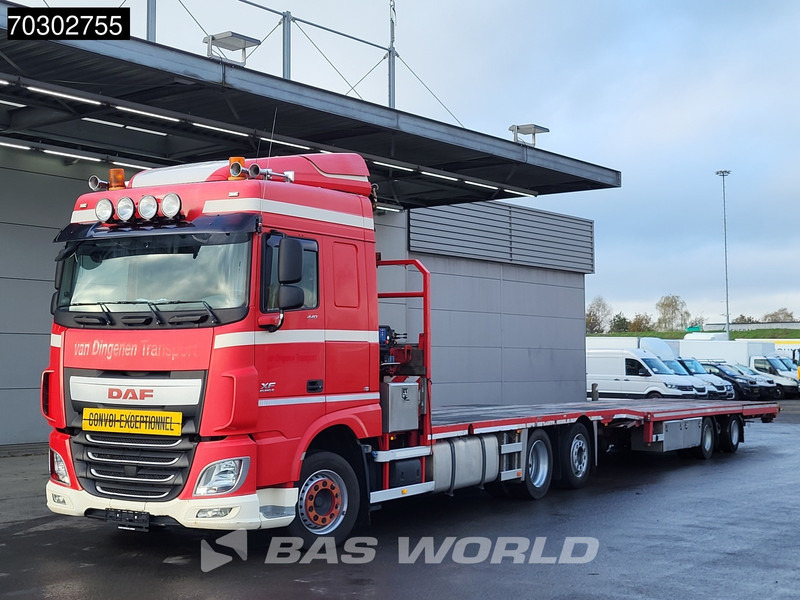 DAF XF 440 XF 6X2 NL-Truck Transporter APK HMF 900-K2 crane Winch Lift-Lenkachse Euro 6 - Teherautó, Darus autó: 5 kép. DAF XF 440 XF 6X2 NL-Truck Transporter APK HMF 900-K2 crane Winch Lift-Lenkachse Euro 6 - Teherautó, Darus autó: 5 kép.