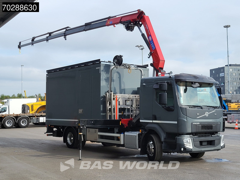 Volvo FL 250 4X2 Mobile workshop HMF 1320K-RCS Crane manbasket 2000kg Ladebordwand - Teherautó, Darus autó: 3 kép. Volvo FL 250 4X2 Mobile workshop HMF 1320K-RCS Crane manbasket 2000kg Ladebordwand - Teherautó, Darus autó: 3 kép.