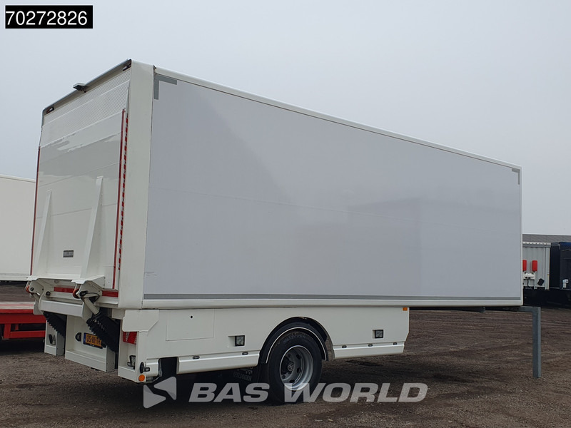 Félpótkocsi dobozos Trias 711-250 1 Axle TÜV 07/26 City Trailer 25Tons + 2.5T Tailgate + Isoliert: 6 kép.