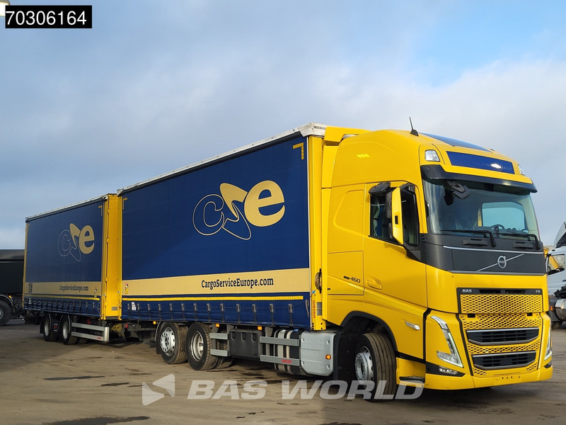 Volvo FH 460 6X2 Curtainsider Combi LNG Engine Sliding roof Lift Axle I-Park cool VEB+ - Ponyvás teherautó: 3 kép. Volvo FH 460 6X2 Curtainsider Combi LNG Engine Sliding roof Lift Axle I-Park cool VEB+ - Ponyvás teherautó: 3 kép.