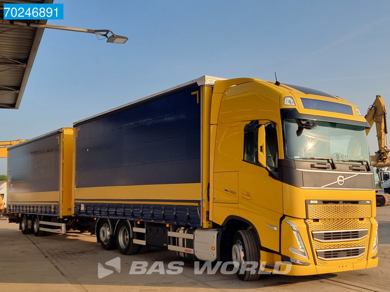 Volvo FH 460 6X2 LNG combi ACC Navi Standklima Liftachse LED EURO 6 - Ponyvás teherautó: 5 kép. Volvo FH 460 6X2 LNG combi ACC Navi Standklima Liftachse LED EURO 6 - Ponyvás teherautó: 5 kép.
