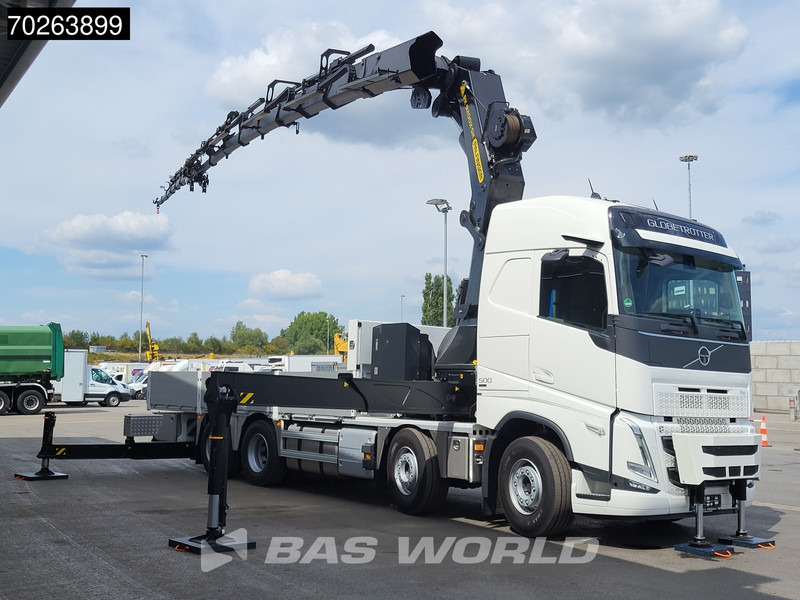 Volvo FH 500 8X2 NEW! Palfinger PK92002 SH 8+6 JIB Crane Kran 3.5t Winch Lift+Steering Axle - Platós teherautó, Darus autó: 2 kép. Volvo FH 500 8X2 NEW! Palfinger PK92002 SH 8+6 JIB Crane Kran 3.5t Winch Lift+Steering Axle - Platós teherautó, Darus autó: 2 kép.