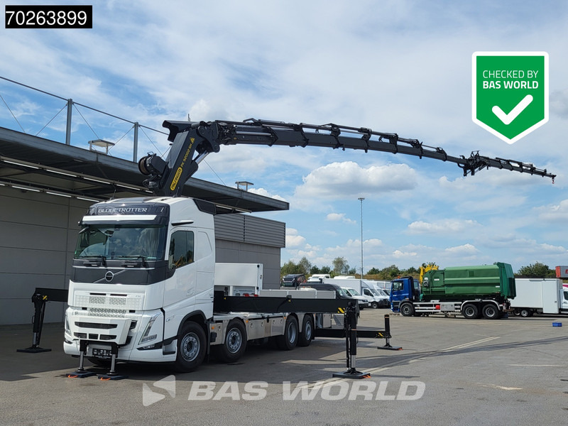 Volvo FH 500 8X2 NEW! Palfinger PK92002 SH 8+6 JIB Crane Kran 3.5t Winch Lift+Steering Axle - Platós teherautó, Darus autó: 1 kép. Volvo FH 500 8X2 NEW! Palfinger PK92002 SH 8+6 JIB Crane Kran 3.5t Winch Lift+Steering Axle - Platós teherautó, Darus autó: 1 kép.
