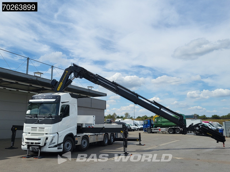 Volvo FH 500 8X2 NEW! Palfinger PK92002 SH 8+6 JIB Crane Kran 3.5t Winch Lift+Steering Axle - Platós teherautó, Darus autó: 5 kép. Volvo FH 500 8X2 NEW! Palfinger PK92002 SH 8+6 JIB Crane Kran 3.5t Winch Lift+Steering Axle - Platós teherautó, Darus autó: 5 kép.