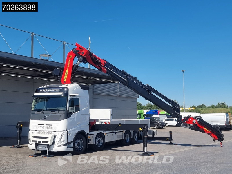 Volvo FH 500 8X2 NEW! Palfinger PK92002 SH 8+6 JIB Crane Kran Winch Lift-Lenkachse Navi - Platós teherautó, Darus autó: 3 kép. Volvo FH 500 8X2 NEW! Palfinger PK92002 SH 8+6 JIB Crane Kran Winch Lift-Lenkachse Navi - Platós teherautó, Darus autó: 3 kép.