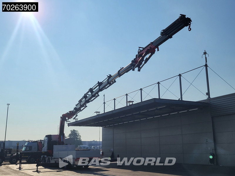 Volvo FH 500 8X2 Palfinger PK110002 SH Crane + Fly-Jib Winch VEB+ Euro 6 - Platós teherautó, Darus autó: 2 kép. Volvo FH 500 8X2 Palfinger PK110002 SH Crane + Fly-Jib Winch VEB+ Euro 6 - Platós teherautó, Darus autó: 2 kép.