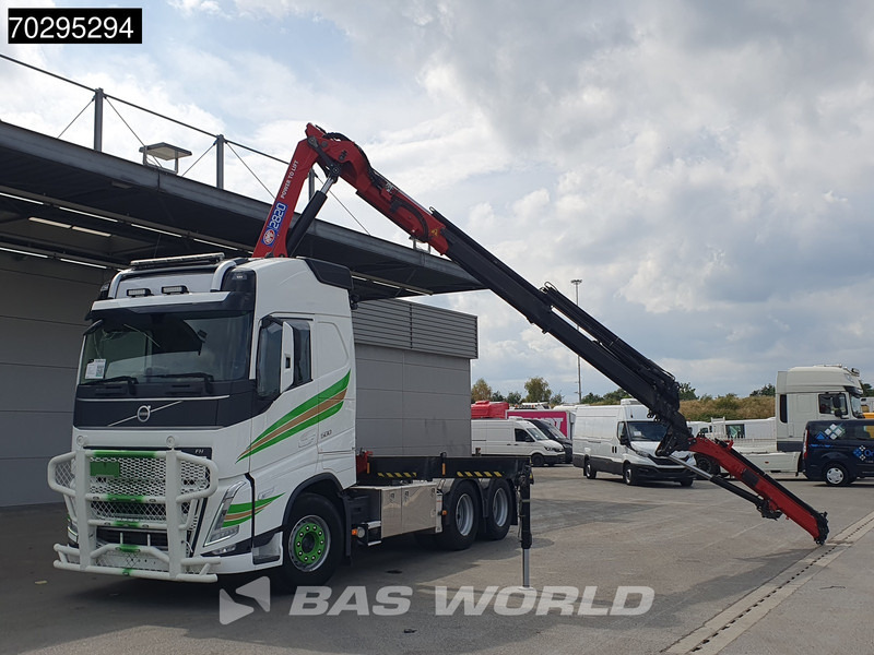 Platós teherautó, Darus autó Volvo FH 500 FH 6X4 Full-Air Liftachse HMF 2820K-RCS Crane+JIB Remote Control I-ParkCool VDS LED Kran: 6 kép.