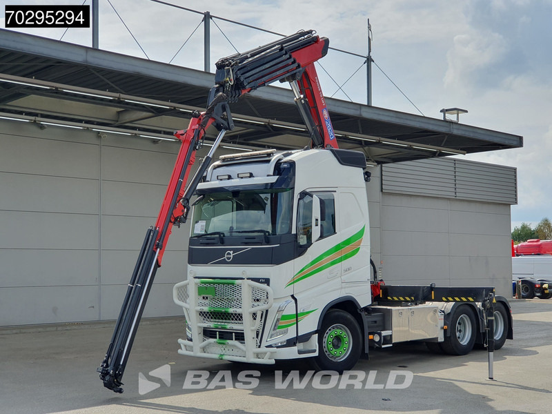 Platós teherautó, Darus autó Volvo FH 500 FH 6X4 Full-Air Liftachse HMF 2820K-RCS Crane+JIB Remote Control I-ParkCool VDS LED Kran: 8 kép.