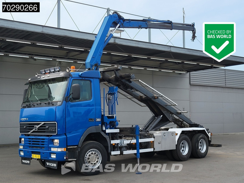 Volvo FH12 380 6X2 NL-Truck HMF 1463K2 Crane Steelsuspension Lift-Axle Manual Euro 3 - Horgos rakodó teherautó, Darus autó: 1 kép. Volvo FH12 380 6X2 NL-Truck HMF 1463K2 Crane Steelsuspension Lift-Axle Manual Euro 3 - Horgos rakodó teherautó, Darus autó: 1 kép.