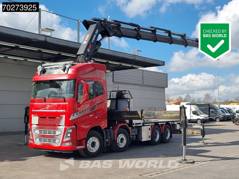 Volvo FH16 650 8X4 Hiab X-HIPRO 1058EP-6 Kran Crane ADR Lift+Lenkachse Euro 6 - Platós teherautó, Darus autó: 1 kép. Volvo FH16 650 8X4 Hiab X-HIPRO 1058EP-6 Kran Crane ADR Lift+Lenkachse Euro 6 - Platós teherautó, Darus autó: 1 kép.