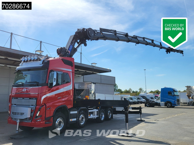 Volvo FH16 650 FH16 8X2 HMF 7020K-RCS Crane + Fly-Jib Lift+Steering-Axle Navi LED ACC Euro 6 - Platós teherautó, Darus autó: 1 kép. Volvo FH16 650 FH16 8X2 HMF 7020K-RCS Crane + Fly-Jib Lift+Steering-Axle Navi LED ACC Euro 6 - Platós teherautó, Darus autó: 1 kép.