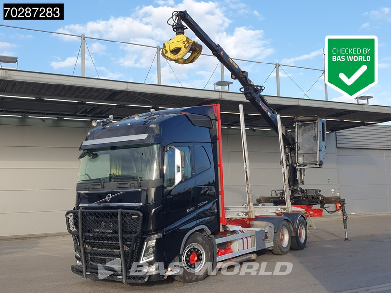 Volvo FH16 750 FH16 6X4 HIAB E96S 79 wood crane Retarder Dynamic-Steering Big-Axle Euro 6 - Rönkszállító teherautó, Darus autó: 1 kép. Volvo FH16 750 FH16 6X4 HIAB E96S 79 wood crane Retarder Dynamic-Steering Big-Axle Euro 6 - Rönkszállító teherautó, Darus autó: 1 kép.