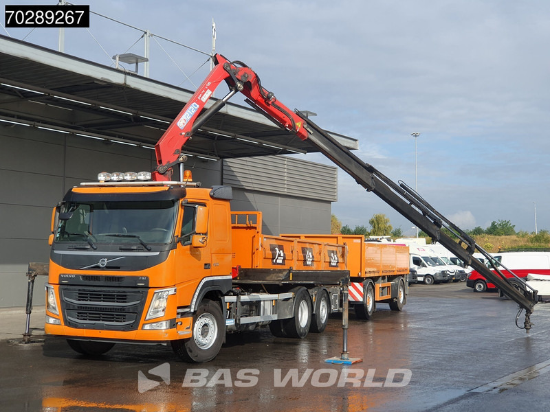 Volvo FM 420 6X2 Combi HMF 2120 K 4 Crane Kran Lift+lenkasche Euro 6 - Billenőplatós teherautó, Darus autó: 5 kép. Volvo FM 420 6X2 Combi HMF 2120 K 4 Crane Kran Lift+lenkasche Euro 6 - Billenőplatós teherautó, Darus autó: 5 kép.