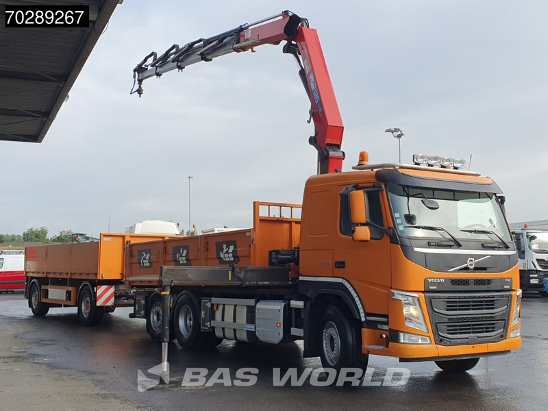 Volvo FM 420 6X2 Combi HMF 2120 K 4 Crane Kran Lift+lenkasche Euro 6 - Billenőplatós teherautó, Darus autó: 3 kép. Volvo FM 420 6X2 Combi HMF 2120 K 4 Crane Kran Lift+lenkasche Euro 6 - Billenőplatós teherautó, Darus autó: 3 kép.