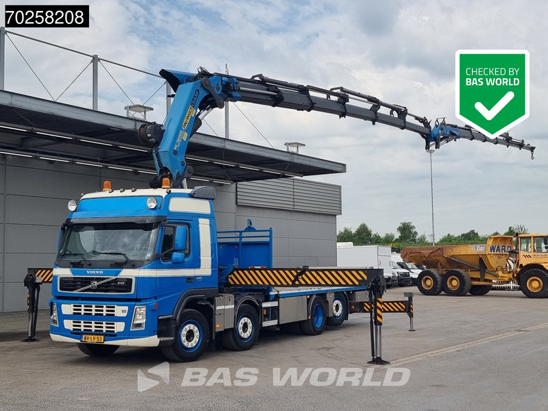 Volvo FM 440 8X2 Palfinger PK74002 + JIB + Winch Lift-Lenkachse Euro 5 - Platós teherautó, Darus autó: 1 kép. Volvo FM 440 8X2 Palfinger PK74002 + JIB + Winch Lift-Lenkachse Euro 5 - Platós teherautó, Darus autó: 1 kép.