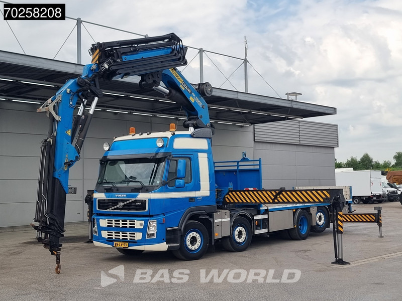 Volvo FM 440 8X2 Palfinger PK74002 + JIB + Winch Lift-Lenkachse Euro 5 - Platós teherautó, Darus autó: 5 kép. Volvo FM 440 8X2 Palfinger PK74002 + JIB + Winch Lift-Lenkachse Euro 5 - Platós teherautó, Darus autó: 5 kép.